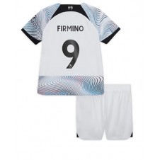 Liverpool Roberto Firmino #9 Bortedraktsett Barn 2022-23 Kortermet (+ korte bukser)